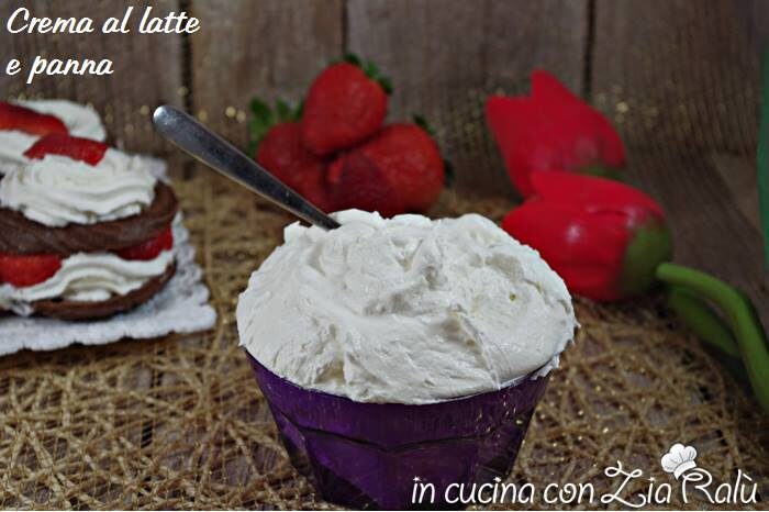 Crema al latte con panna – senza uova