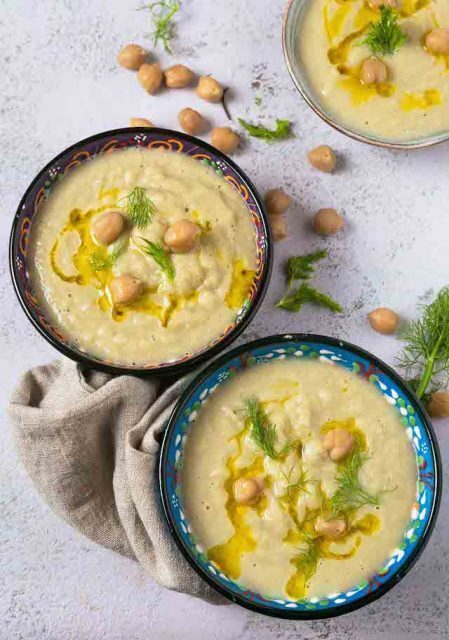 Crema di finocchi e ceci
