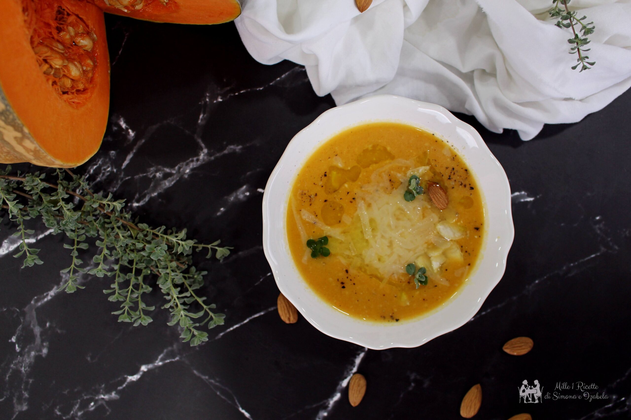 Crema di zucca e mandorle
