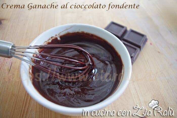 Crema ganache al cioccolato fondente