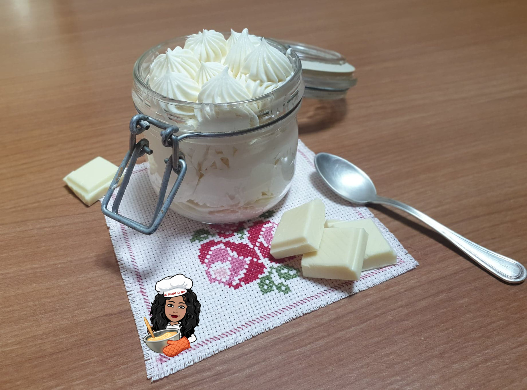 Crema namelaka al cioccolato bianco