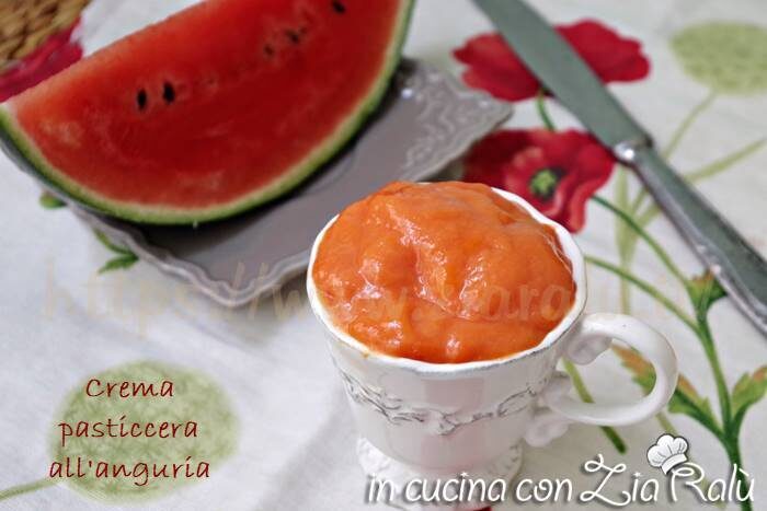 Crema pasticcera con anguria senza latte
