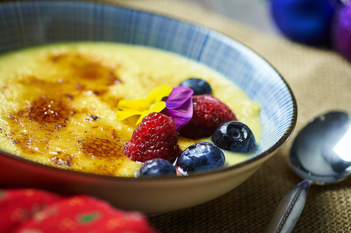 Crema tiepida al passito