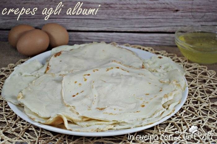 Crepes agli albumi senza grassi