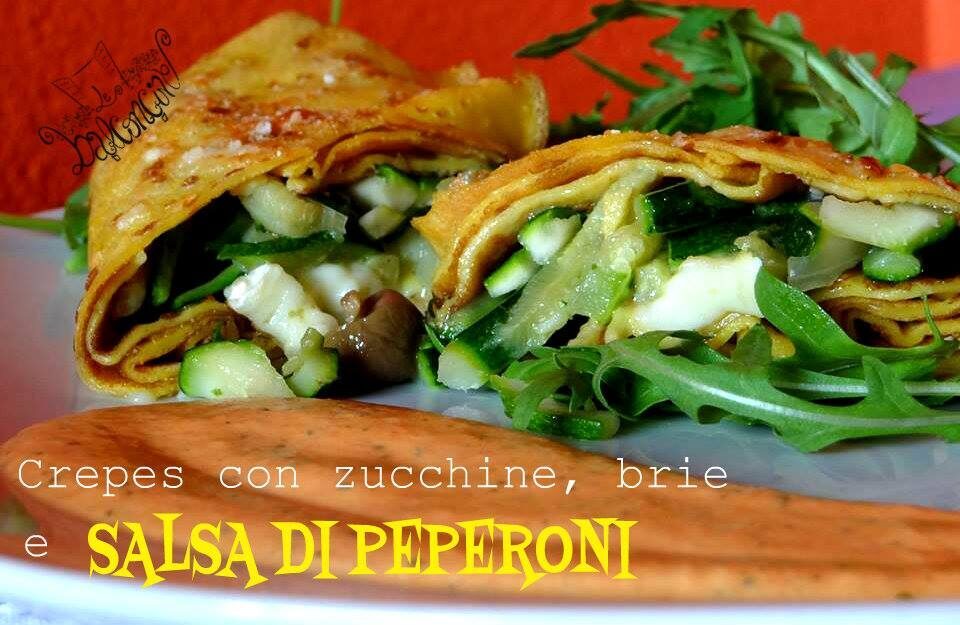Crepes con zucchine e brie