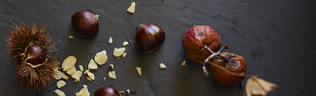 Crepes di castagne e sorbole