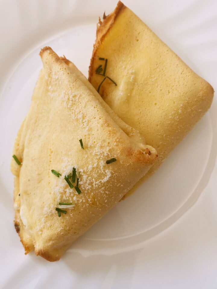 Crespelle con ricotta e mozzarella