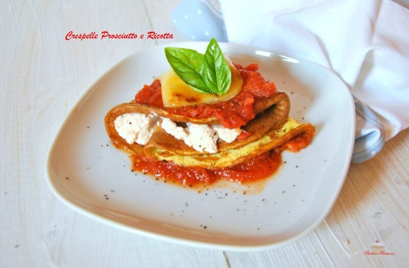 Crespelle prosciutto e ricotta dukan