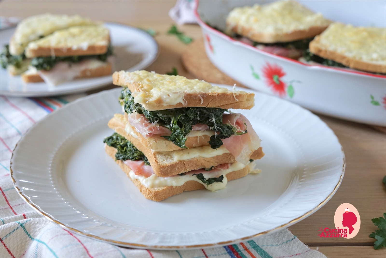 Croque monsieur con spinaci cotti di nanni