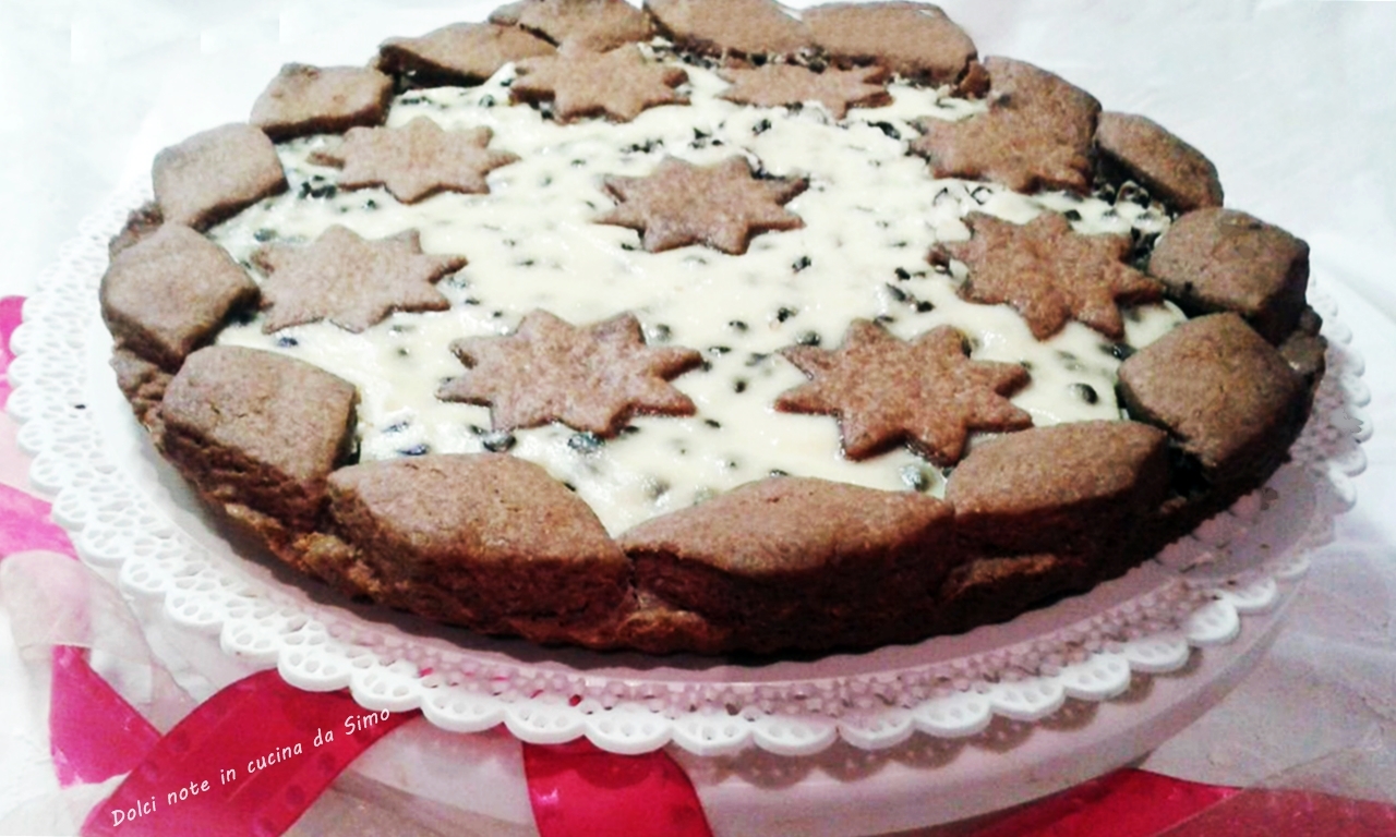Crostata al cacao con crema alla ricotta