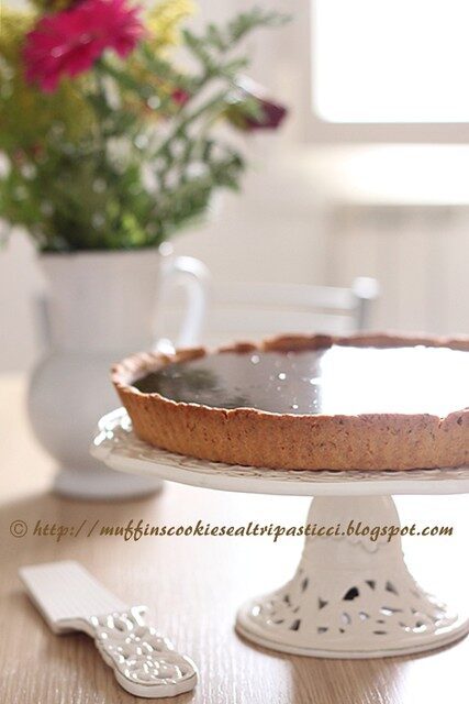 Crostata al caramello salato e cioccolato