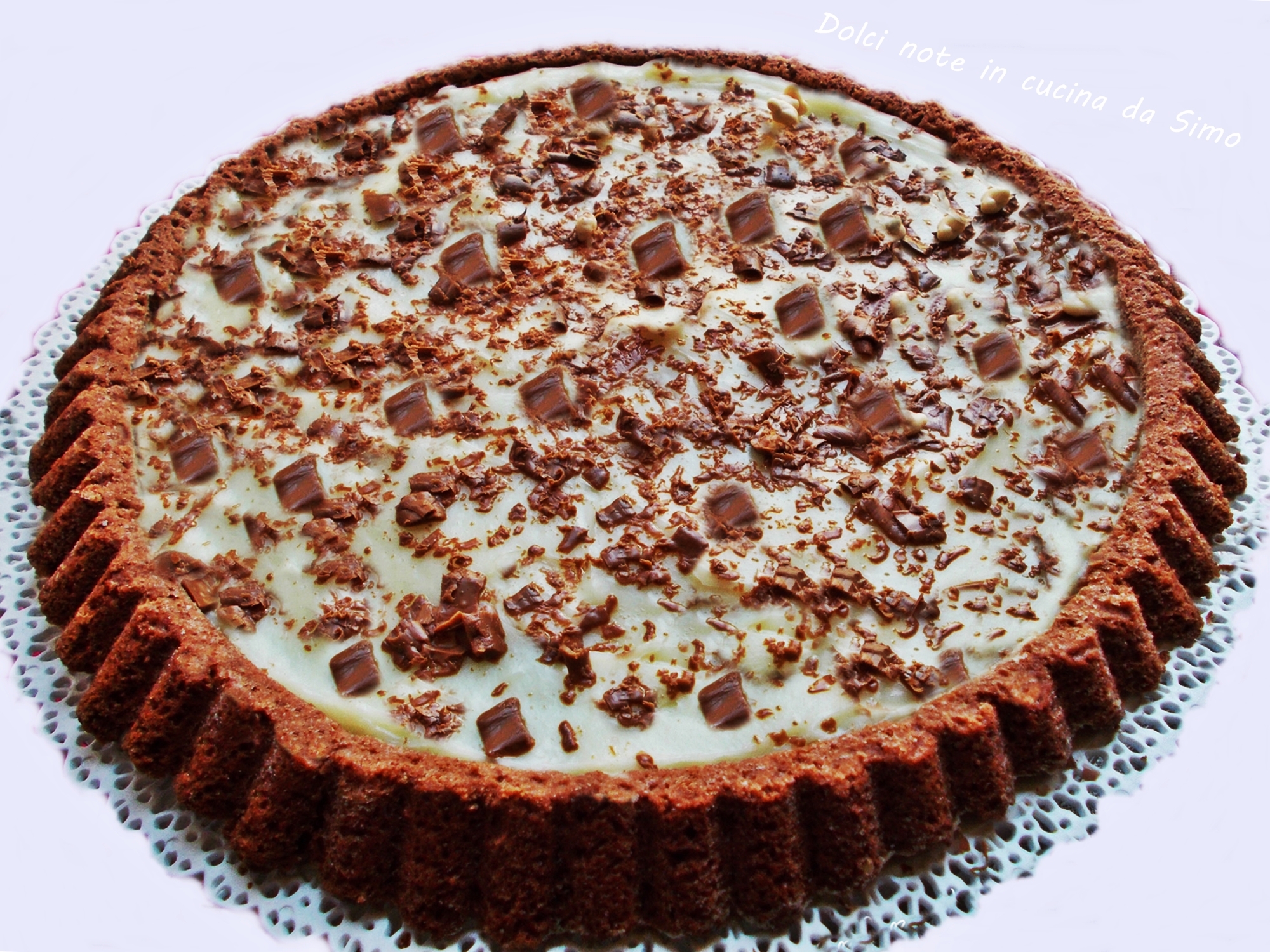 Crostata al cioccolato con crema al latte