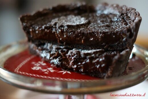 Crostata al cuore di cioccolato fondente!