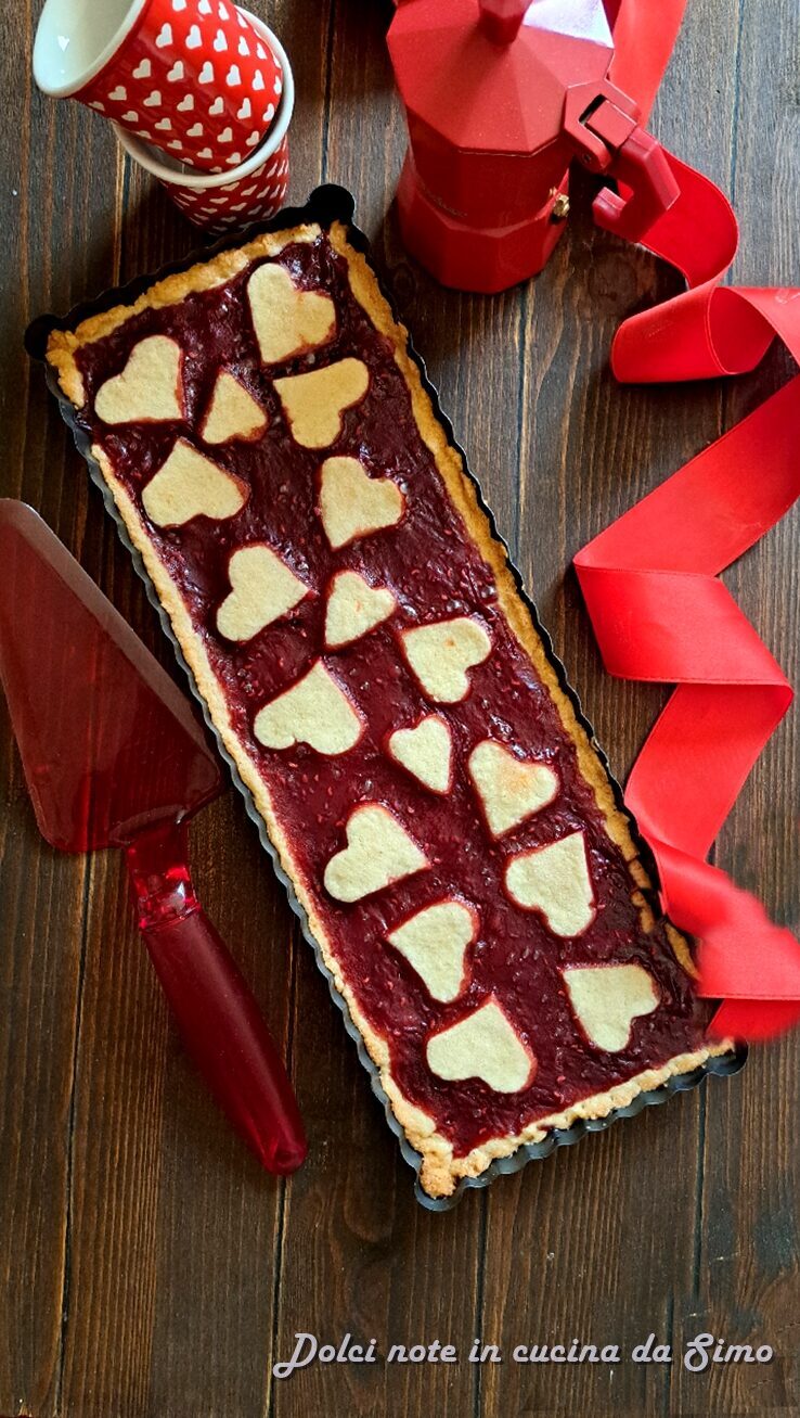 Crostata alla confettura di lamponi light