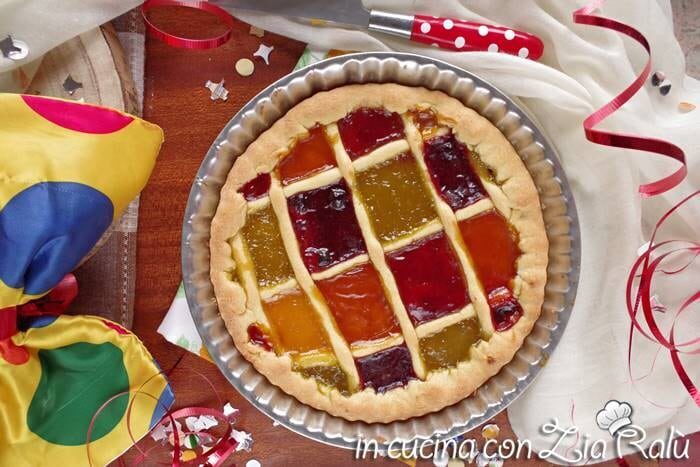 Crostata arlecchino all’olio