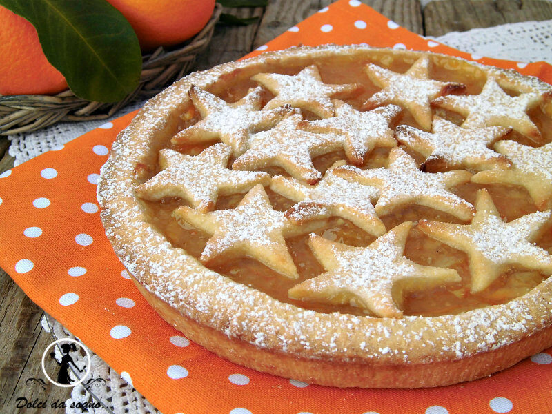 Crostata con marmellata di arance