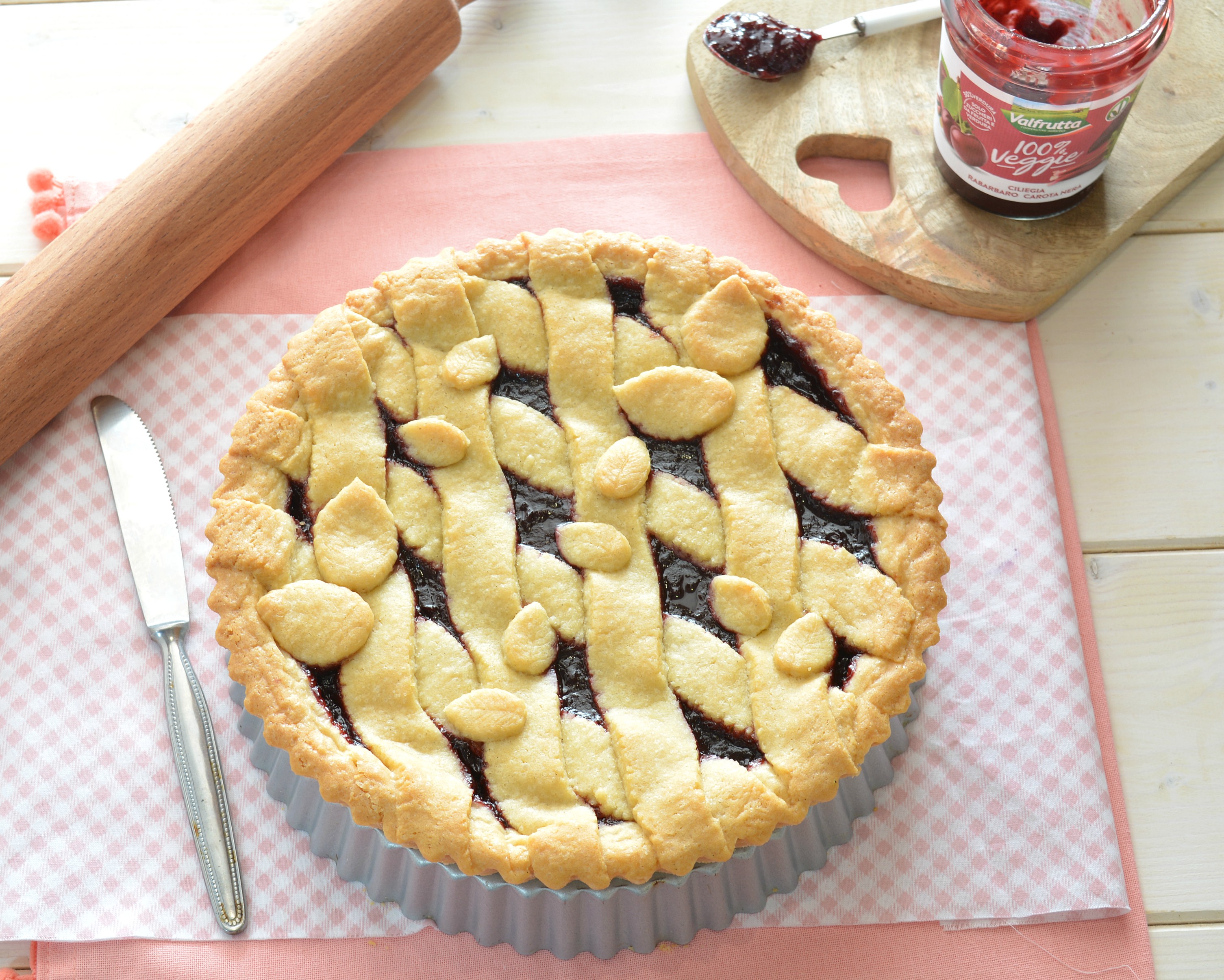 Crostata con pasta frolla vegan