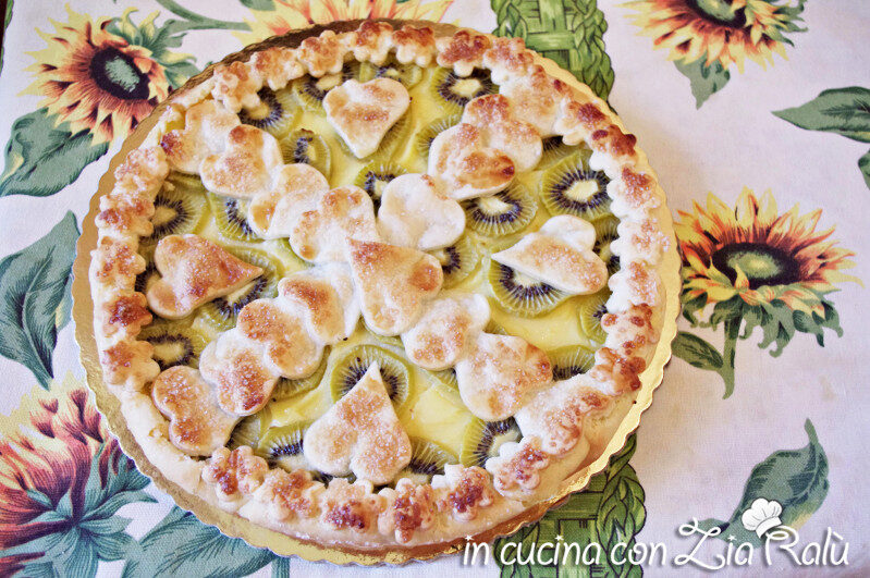 Crostata crema kiwi e pasta sfoglia