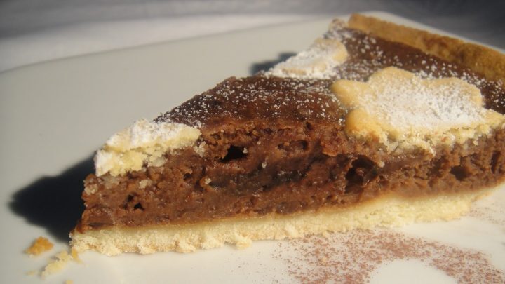 Crostata di castagne e cioccolato