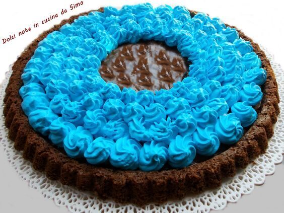 Crostata di cioccolato al latte e panna