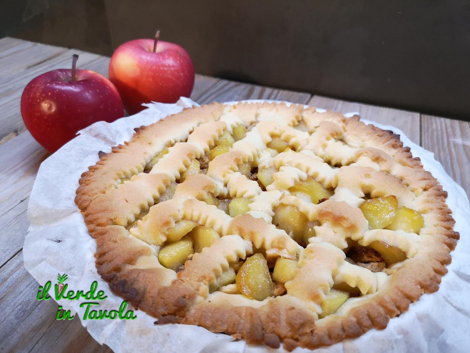 Crostata di mele al profumo di lime la ricetta
