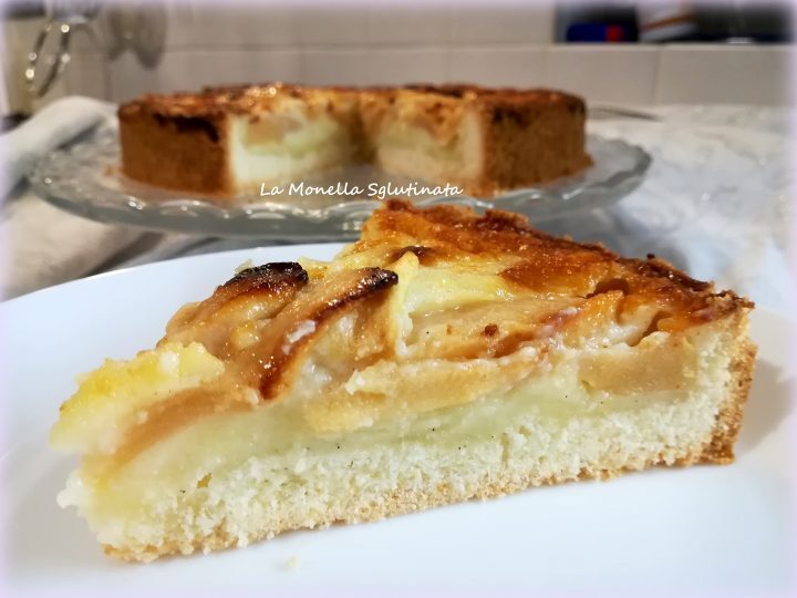 Crostata di mele con crema alla panna