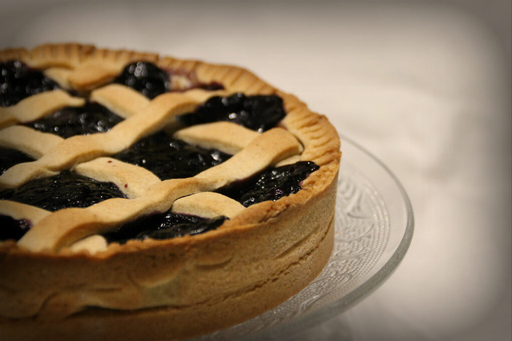 Crostata di ricotta e mirtilli