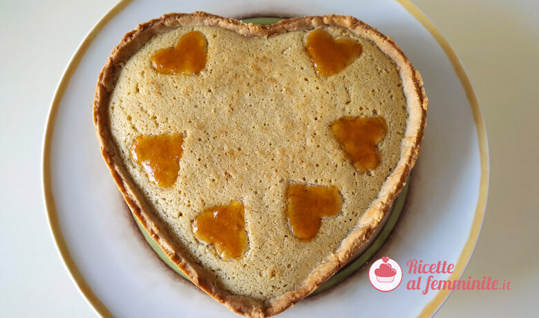Crostata frangipane con marmellata di albicocche