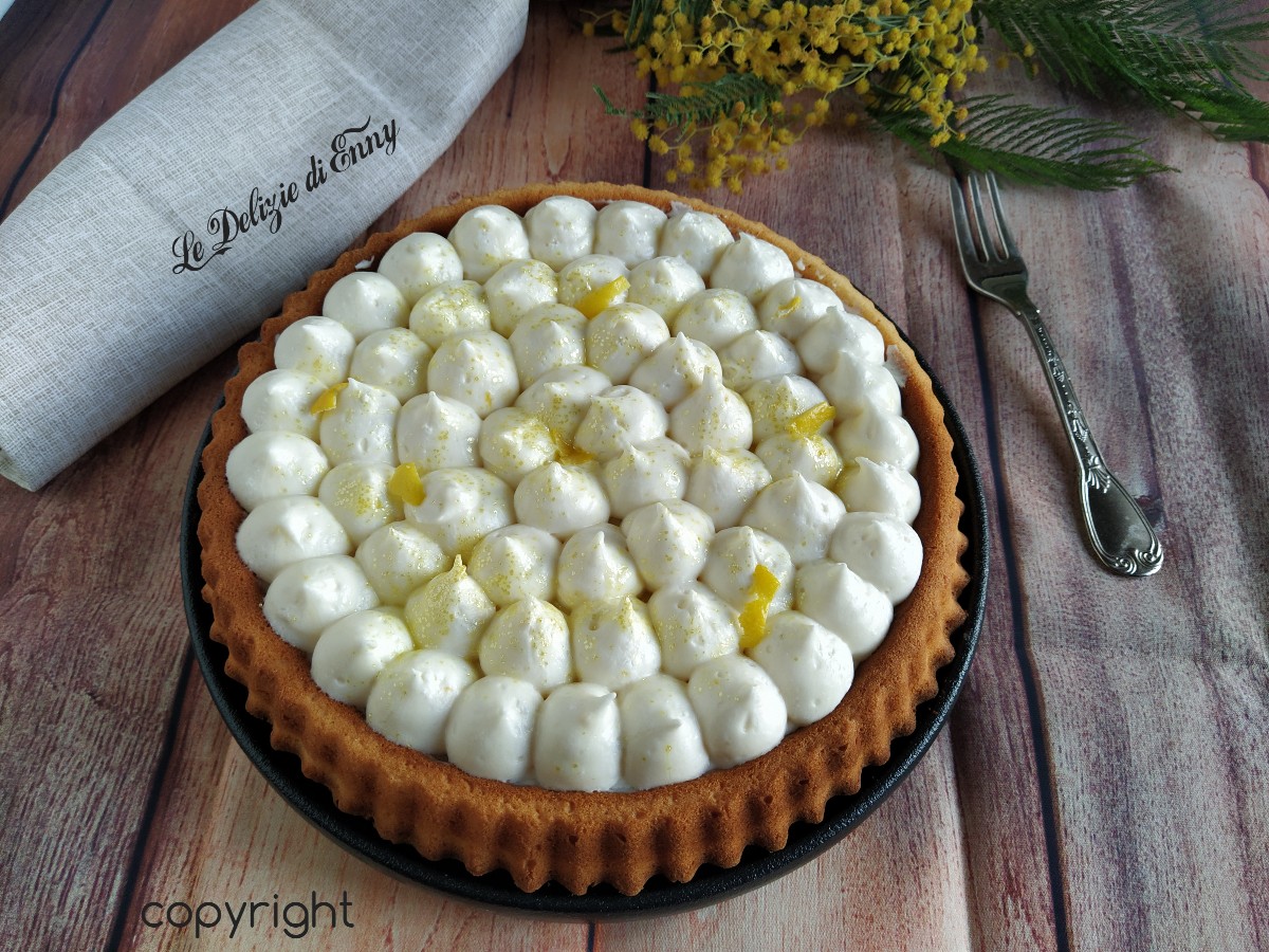 Crostata morbida con crema al limone