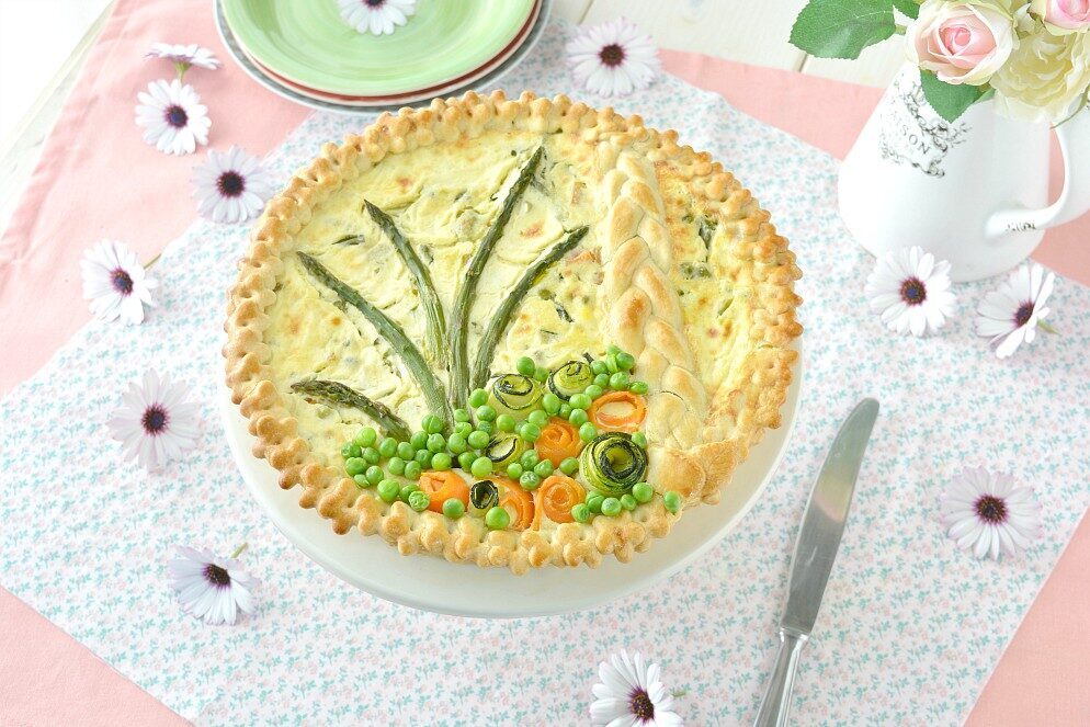 Crostata salata al profumo di primavera