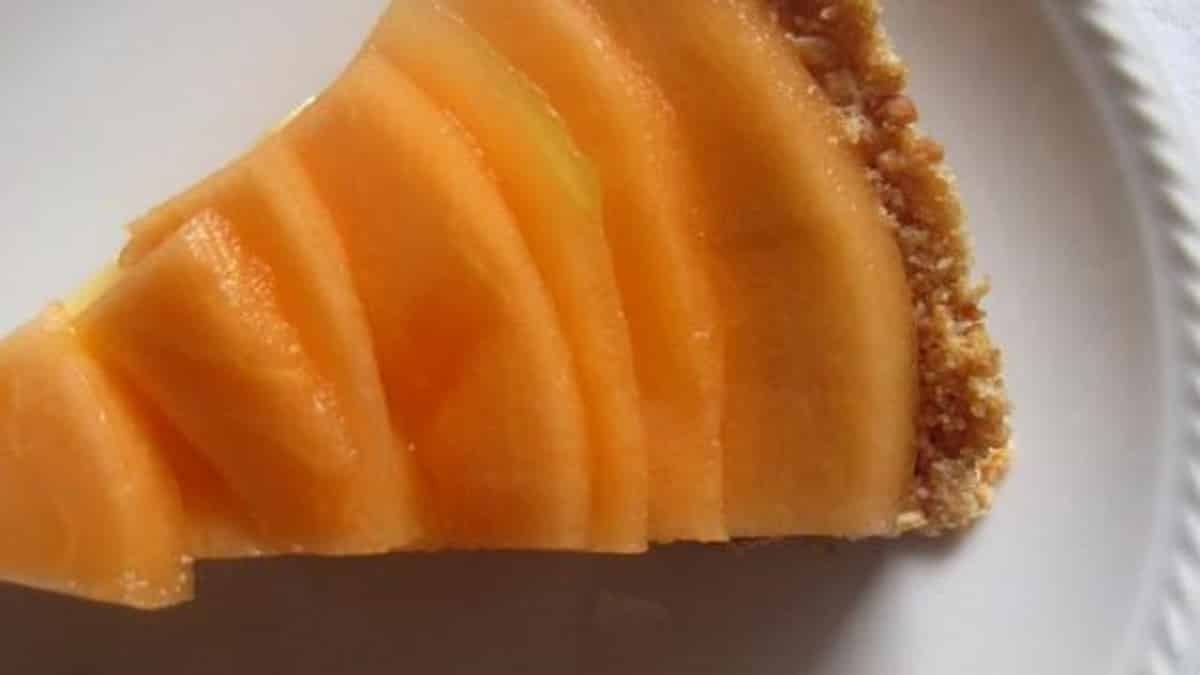 Crostata vegan al melone e crema al porto