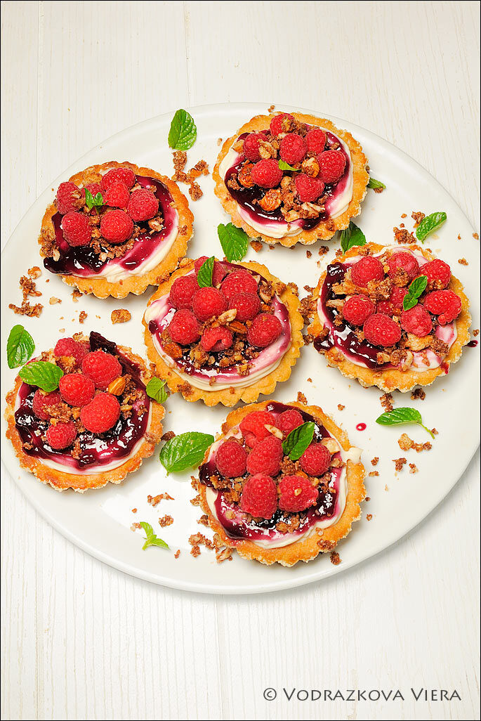 Crostatine ai lamponi