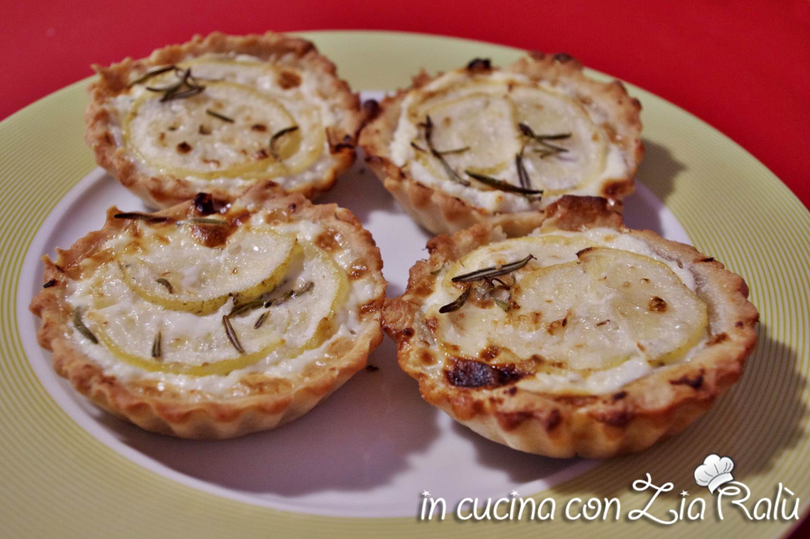 Crostatine salate ricotta e limone