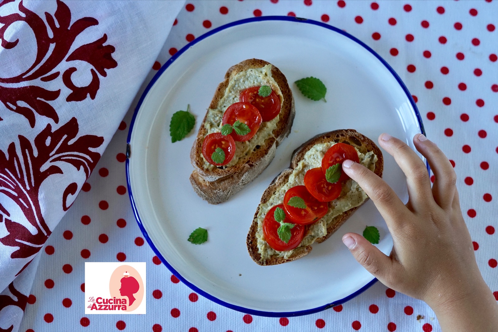 Crostone con pesto di melanzane in diretta live…