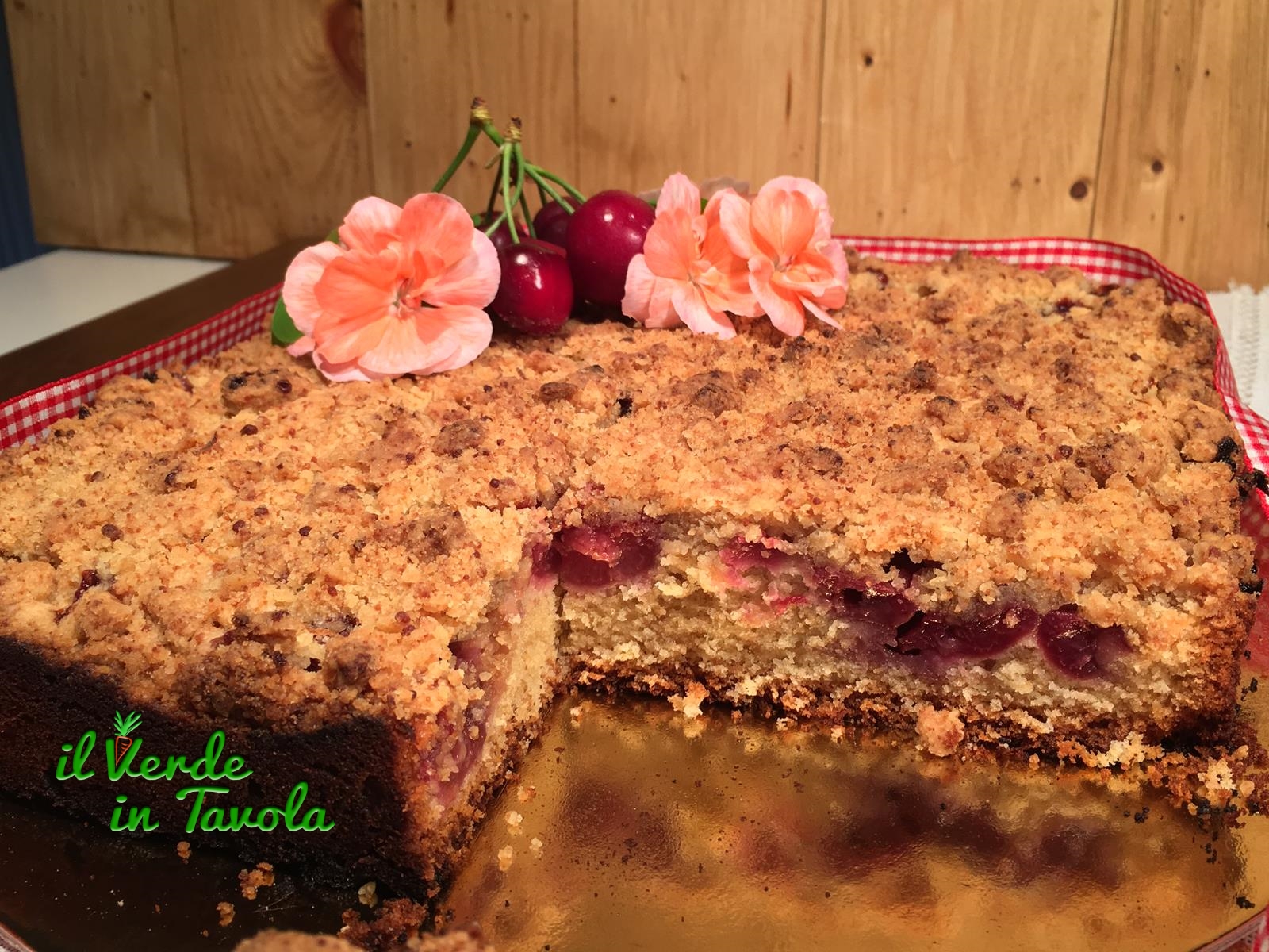 Crumble cake – torta sbriciolata alle ciliegie