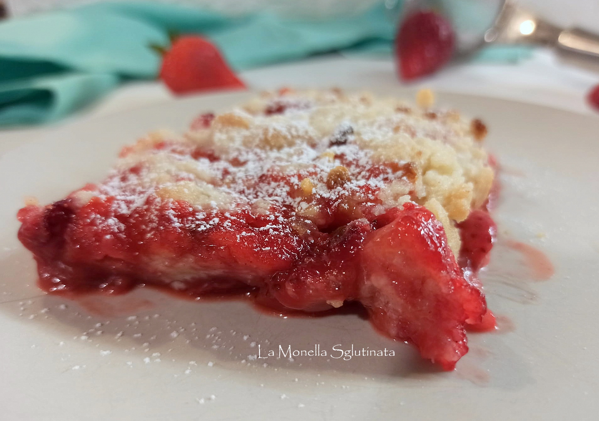 Crumble di fragole senza glutine