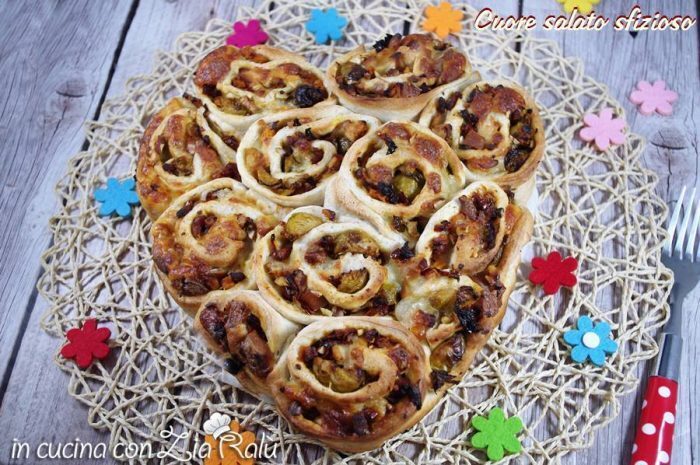 Cuore salato sfizioso – torta di rose