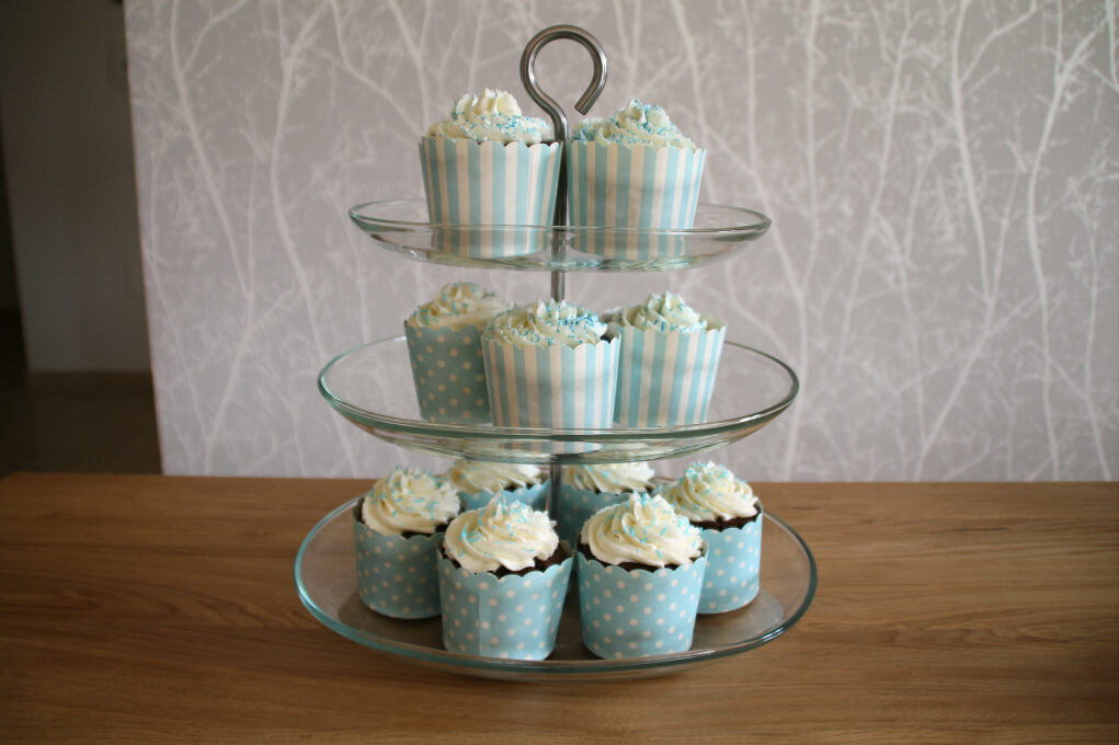 Cup cake al cioccolato con cheese cream