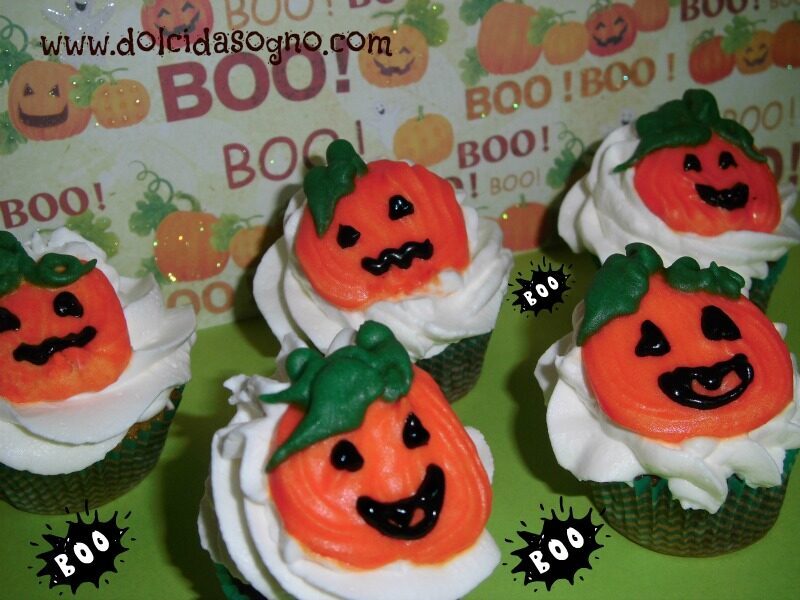 Cupcake con banana e cioccolato per halloween!