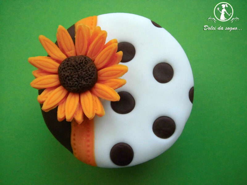 Cupcake con girasole