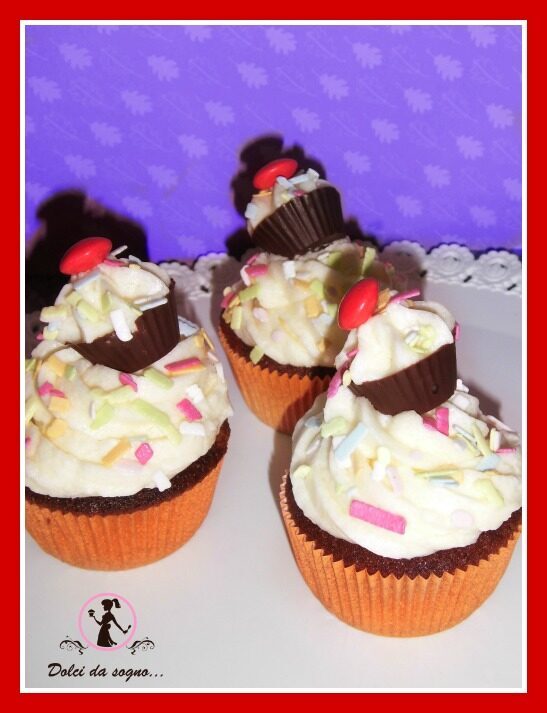Cupcake con mini cupcake