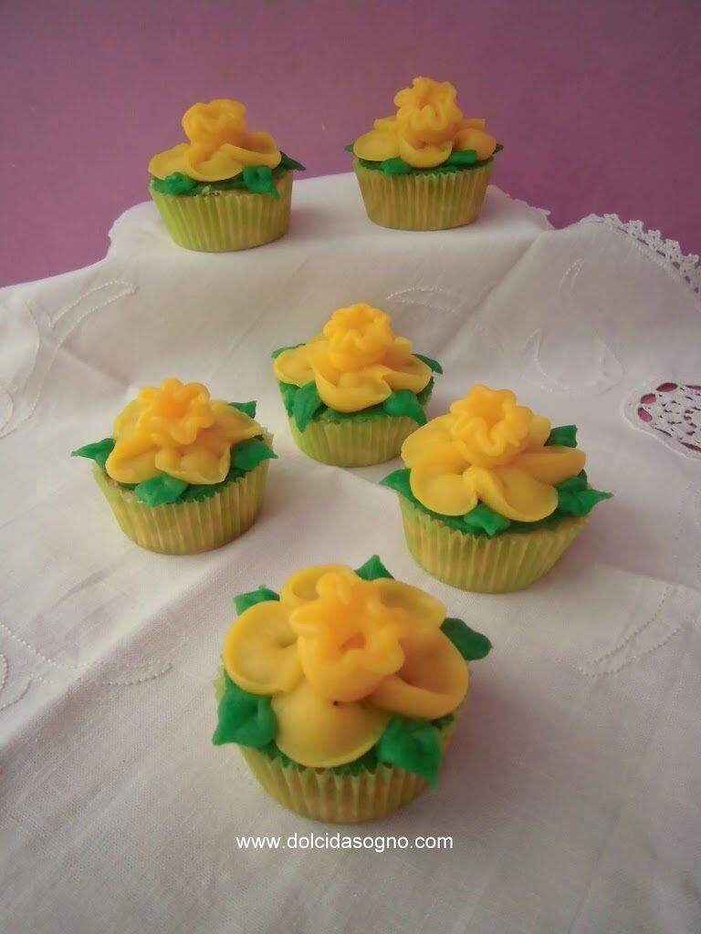 Cupcake con narcisi
