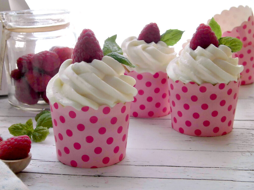 Cupcakes ai lamponi