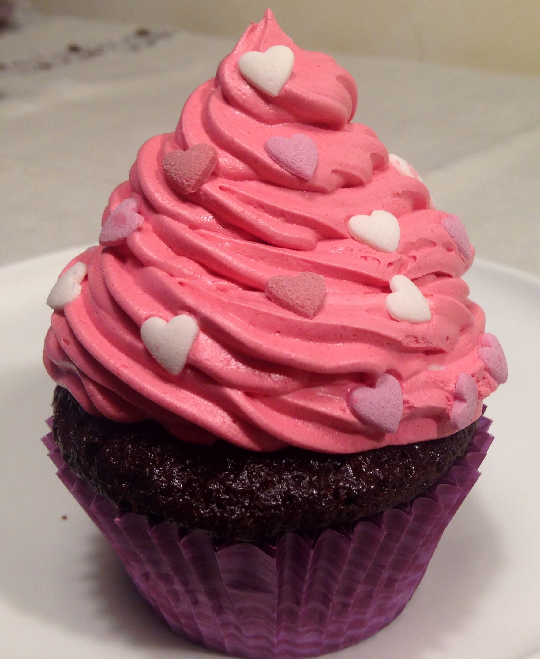 Cupcakes di san valentino (fragole e cioccolato)