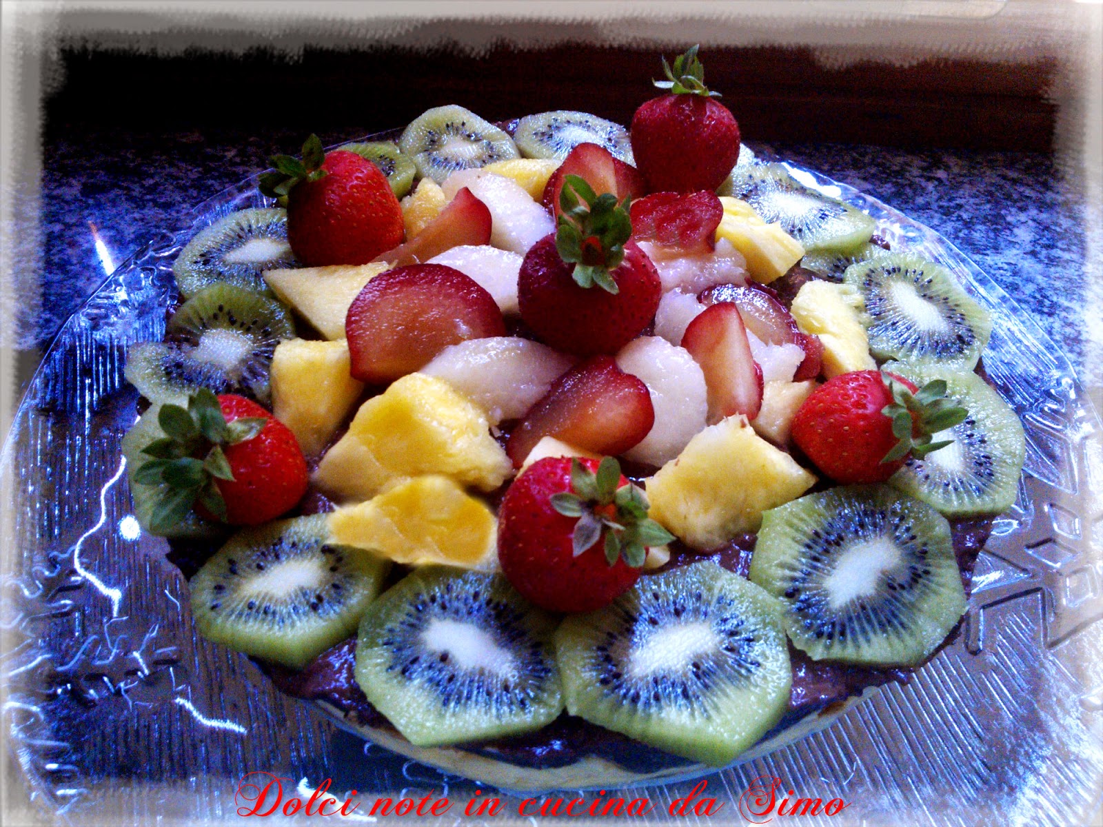 Dolce freddo ai 2 budini con frutta fresca