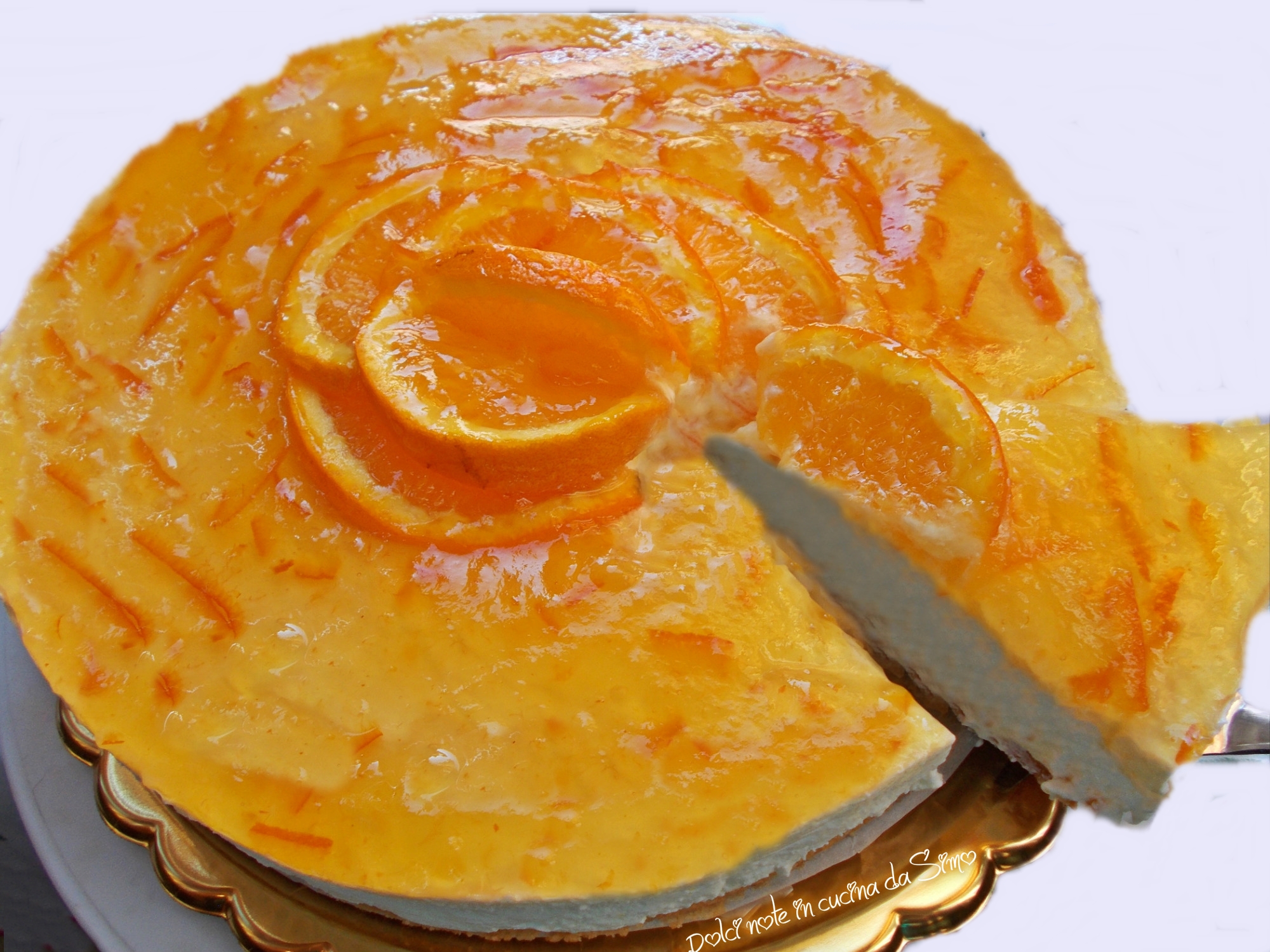 Dolce freddo alle arance e marmellata