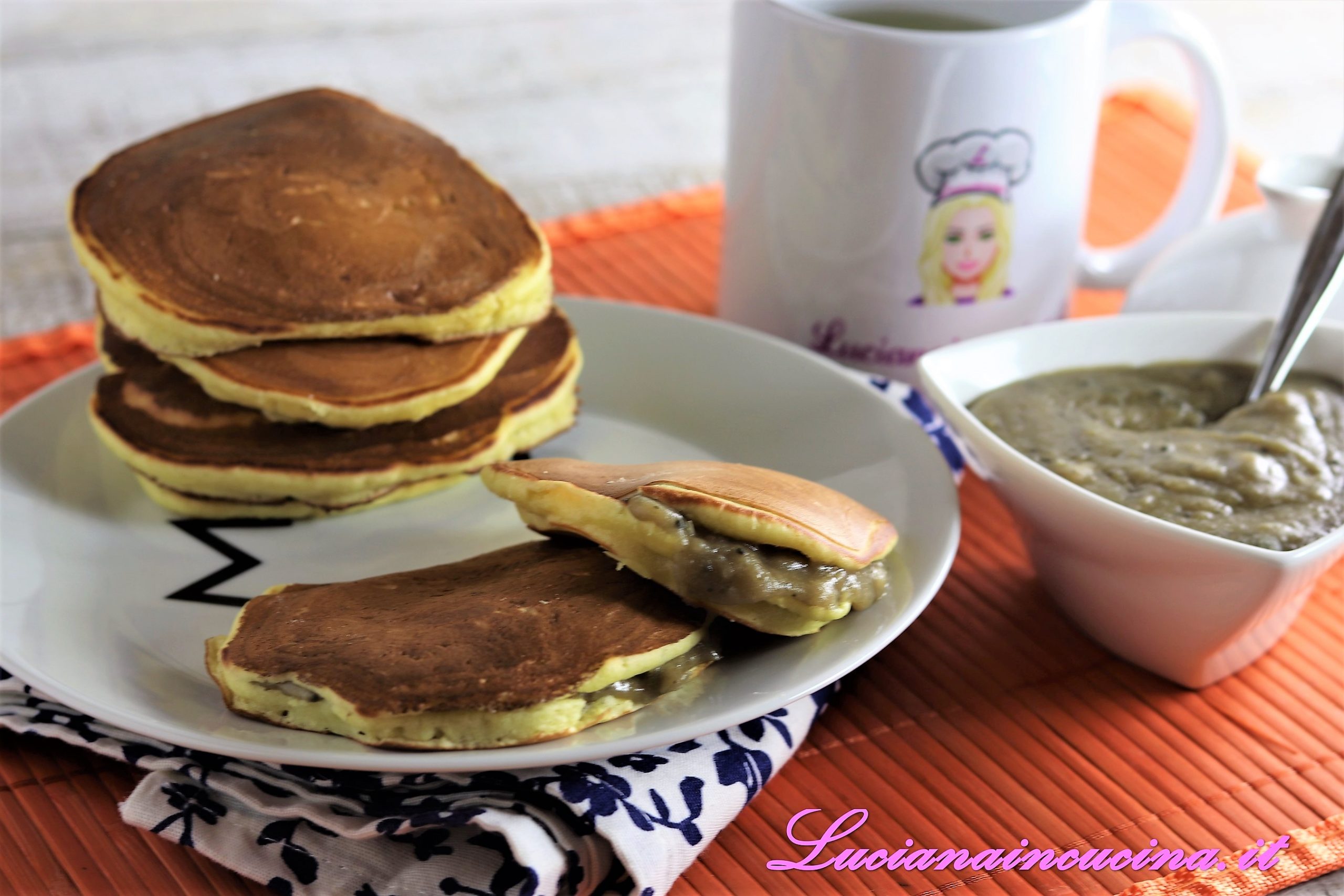 Dorayaki al kefir con marmellata di fagioli