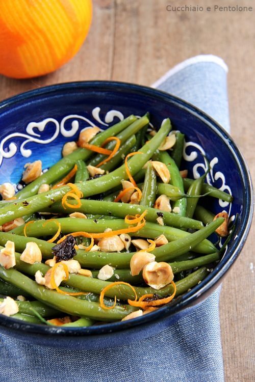 Fagiolini e taccole all’arancia di yotam ottolenghi