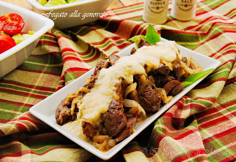 Fegato alla genovese (fegato all’ aggiadda)