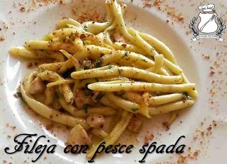 Fileja con pesce spada